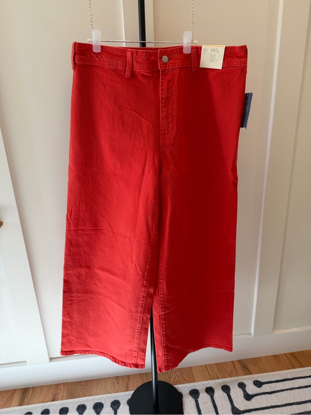 Universal Thread Red Wide-Leg Sailor Jeans